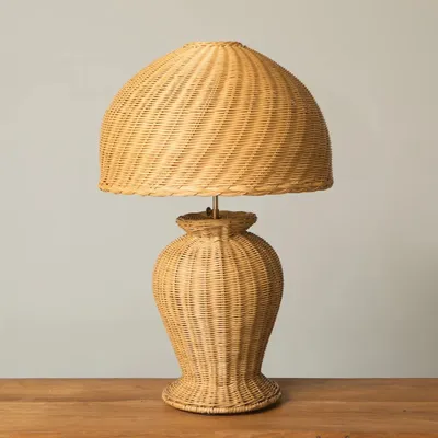 Lampes de table - Base de lampe de table en rotin ISABELLA - MAHE HOMEWARE