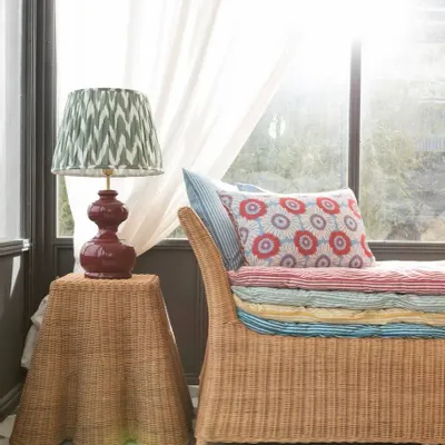 Other tables - Cordoba Scalloped Rattan Side Table - MAHE HOMEWARE