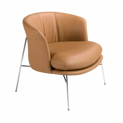 Fauteuils - Fauteuil en similicuir marron - ANGEL CERDÁ