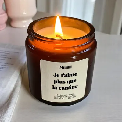 Decorative objects - Scented Candle - I love you more than the cafeteria - White Musk - 95g - MUISTI