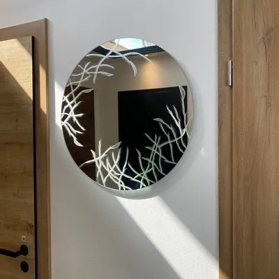 Mirrors - MIRROR - SILVER VELVET - 60 CM - MIRO’ART™- ORSIGNÉ™ BY AMANDINE MANGENOT