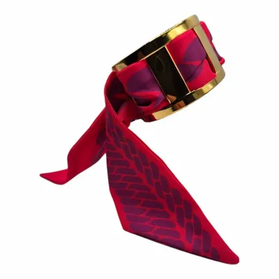 Bracelets - Bracelet manchette Giorgia motifs maille - MAISON FITZGERALD