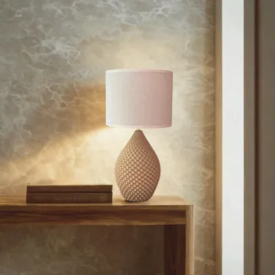 Table lamps - Table lamp - Coral - ceramic sandstone sand - height 57 cm - ANNE-SOPHIE AIMÉ