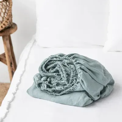Bed linens - Linen fitted sheet - EU King - MAGICLINEN