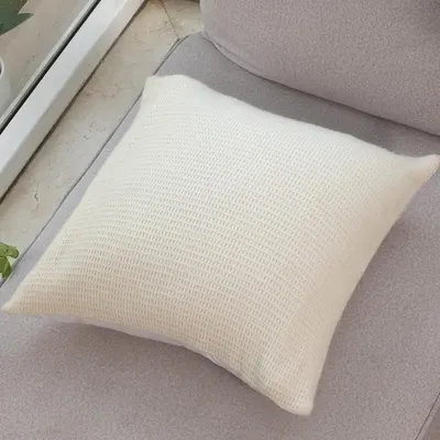 Coussins textile - Coussin en laine gaufrée : Leo - PASHMA