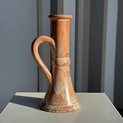 Objets de décoration - Grand bougeoir en grès artisanal ancien H20 - OFFICE OBJETS