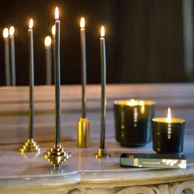 Christmas table settings - FOLIES 1926 - Brass candle holder - MAISON PECHAVY
