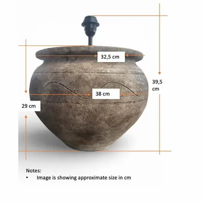 Desk lamps - Terra Bruta - Terracotta Table lamp - Handcrafted in portugal - ARTISAN BY MF