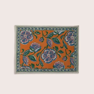 Placemats - LONI placemat Orange - JAMINI BY USHA BORA