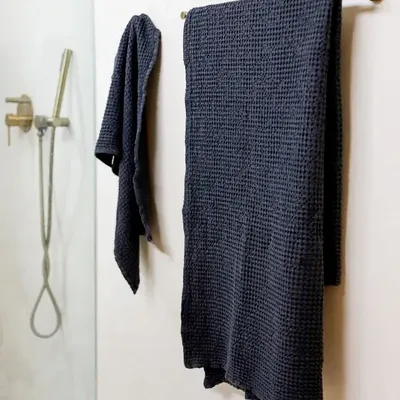 Autres linges de bain - Lot de 3 serviettes en lin gaufré - MAGICLINEN