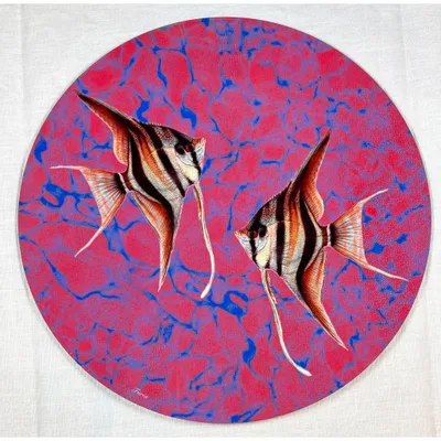 Placemats - placemats - pesci sottopiatto rotondo - #04 - FURIA LIVING