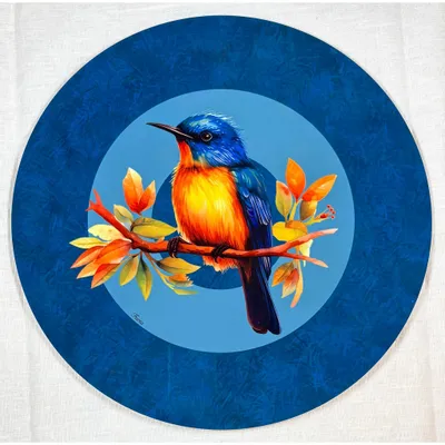 Sets de table - Sets de table - ucceldibosco sottopiatto rotondo - #04 - FURIA LIVING