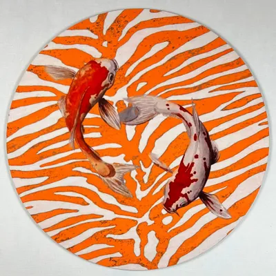 Table mat - Coasters - Koi Sottobicchire Rotondo - #03 - FURIA LIVING