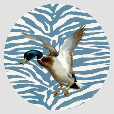 Table mat - Bottle coaster - Anatra Sottobottiglia Rotondo - #04 - FURIA LIVING