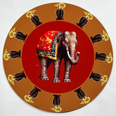 Dessous de plat - Dessous de bouteille - Elefante Sottobottiglia Rotondo - #06 - FURIA LIVING