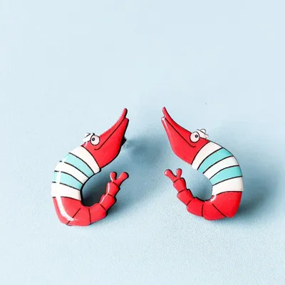 Jewelry - Shrimp Earrings - PINTONIK