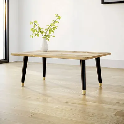 Tables basses - Pied de table basse en bois - 30 cm  Libra - lot de 2 pieds inclinés - DECO-GEM