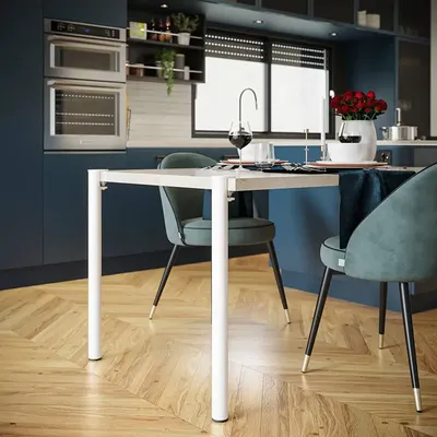 Tables Salle à Manger - PIED DE TABLE HAUTE EN ACIER TOPAZE - LOT DE 2 PIEDS - DECO-GEM