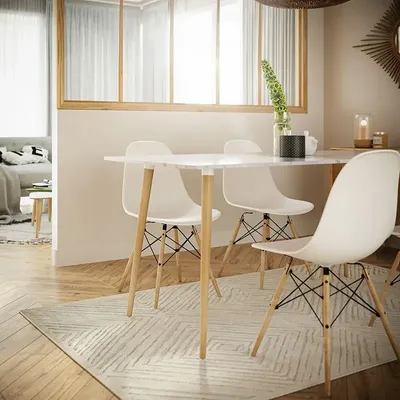 Dining Tables - High wooden table leg - 71.5 cm Alpha - Set of 2 legs - DECO-GEM