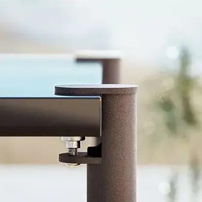 Console table - TOPAZ STEEL STANDING DINING TABLE LEG - SET OF 2 LEGS - DECO-GEM