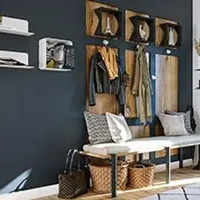 Objets de décoration - ÉTAGÈRE CUBE MURALE AN ACIER AGATE - DECO-GEM