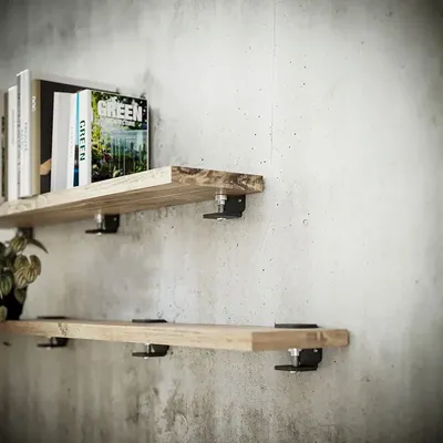 Decorative objects - GARNET STEEL WALL BRACKET - SET OF 2 SUPPORTS - DECO-GEM