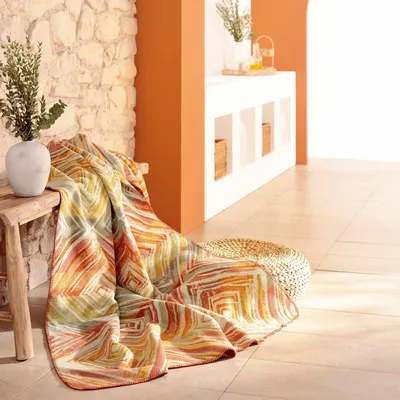 Throw blankets - Blanket Sunset Diamonds - BIEDERLACK