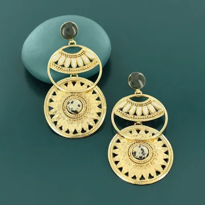 Jewelry - SOLEDAD CHIPS GOLD GREEN - TARATATA BIJOUX