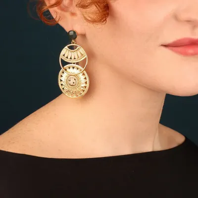 Jewelry - SOLEDAD CHIPS GOLD GREEN - TARATATA BIJOUX