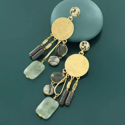 Jewelry - SOLEDAD CHIPS GOLD GREEN - TARATATA BIJOUX