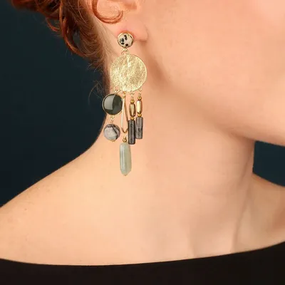 Jewelry - SOLEDAD CHIPS GOLD GREEN - TARATATA BIJOUX