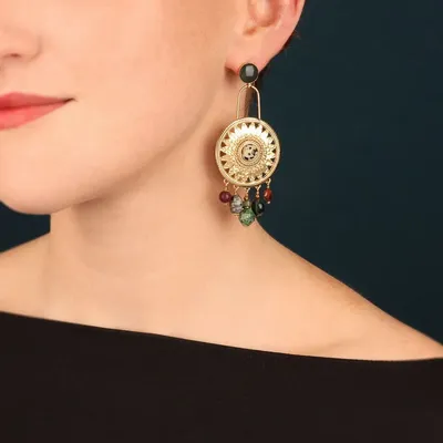 Jewelry - SOLEDAD CHIPS GOLD GREEN - TARATATA BIJOUX