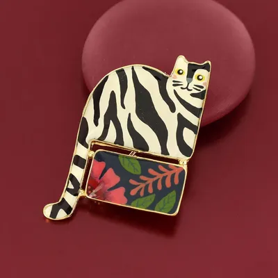 Bijoux - BROCHE ALFRED COULEUR DORE MULTI - TARATATA BIJOUX