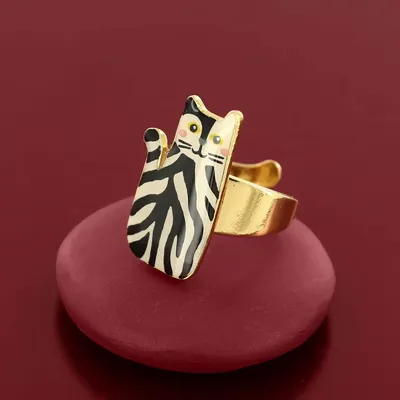 Jewelry - ALFRED RING GOLD AND BLACK - TARATATA BIJOUX