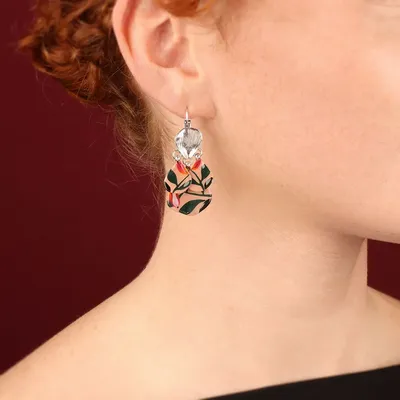 Jewelry - AMAZON SLEEPERS, SILVER & PINK - TARATATA BIJOUX