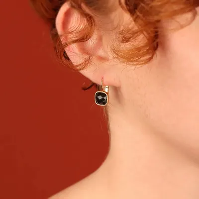 Jewelry - HIBISCUS SLEEPERS IN ROSE GOLD - TARATATA BIJOUX