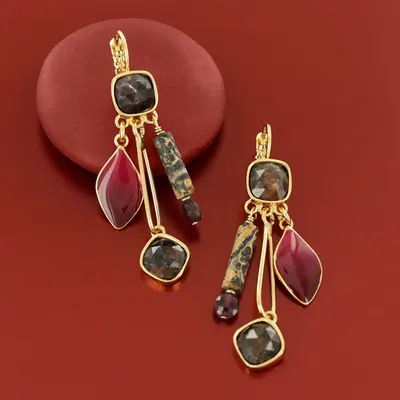 Jewelry - HIBISCUS SLEEPERS IN ROSE GOLD - TARATATA BIJOUX