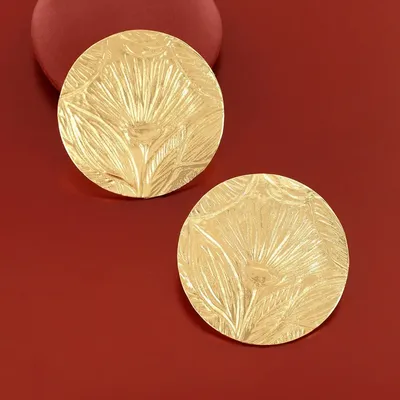 Jewelry - Gold Hibiscus Fleas - TARATATA BIJOUX