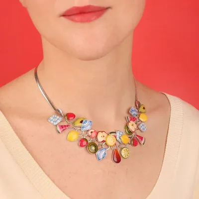 Jewelry - PRETTY PRETTY SILVER MULTI COLOR NECKLACE - TARATATA BIJOUX