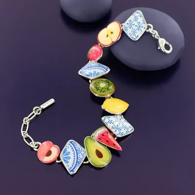 Jewelry - Pretty Silver Multi-Color Bracelet - TARATATA BIJOUX