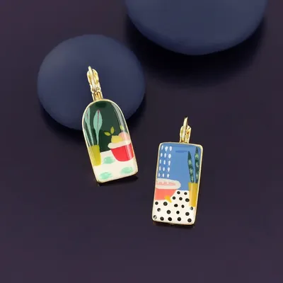 Jewelry - CURIOUS SLEEPERS GOLD MULTI COLOR - TARATATA BIJOUX