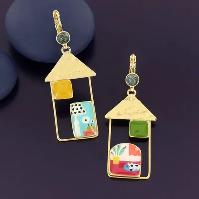 Jewelry - CURIOUS SLEEPERS GOLD MULTI COLOR - TARATATA BIJOUX