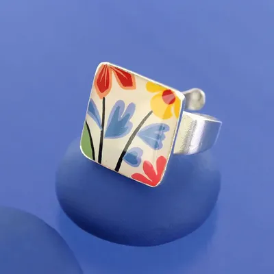 Jewelry - DELICE RING, SILVER MULTI COLOR - TARATATA BIJOUX