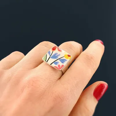 Jewelry - DELICE RING, SILVER MULTI COLOR - TARATATA BIJOUX