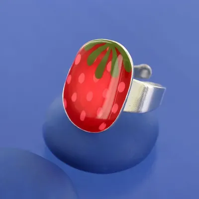 Jewelry - DELICE RING, SILVER AND RED COLOUR - TARATATA BIJOUX