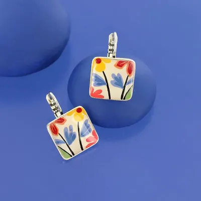 Jewelry - DELICE SLEEPERS SILVER MULTI COLOR - TARATATA BIJOUX