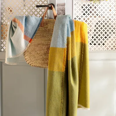 Throw blankets - Throw Great Blue - BIEDERLACK