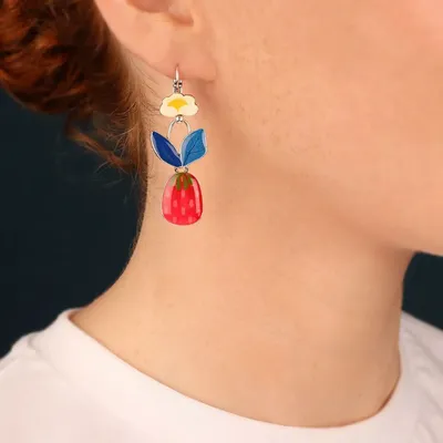 Jewelry - DELICE SLEEPERS SILVER MULTI COLOR - TARATATA BIJOUX