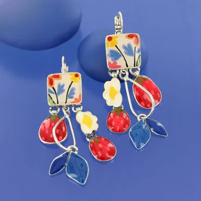 Jewelry - DELICE SLEEPERS SILVER MULTI COLOR - TARATATA BIJOUX