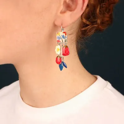 Jewelry - DELICE SLEEPERS SILVER MULTI COLOR - TARATATA BIJOUX